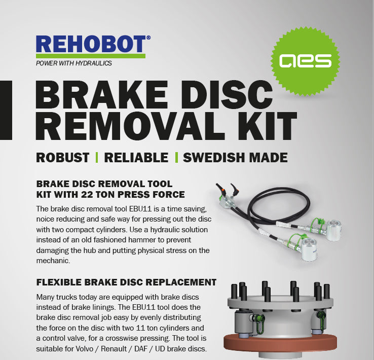 Rehobot EBU11 HGV Brake Disc Splitter / Remover – Induction Heaters