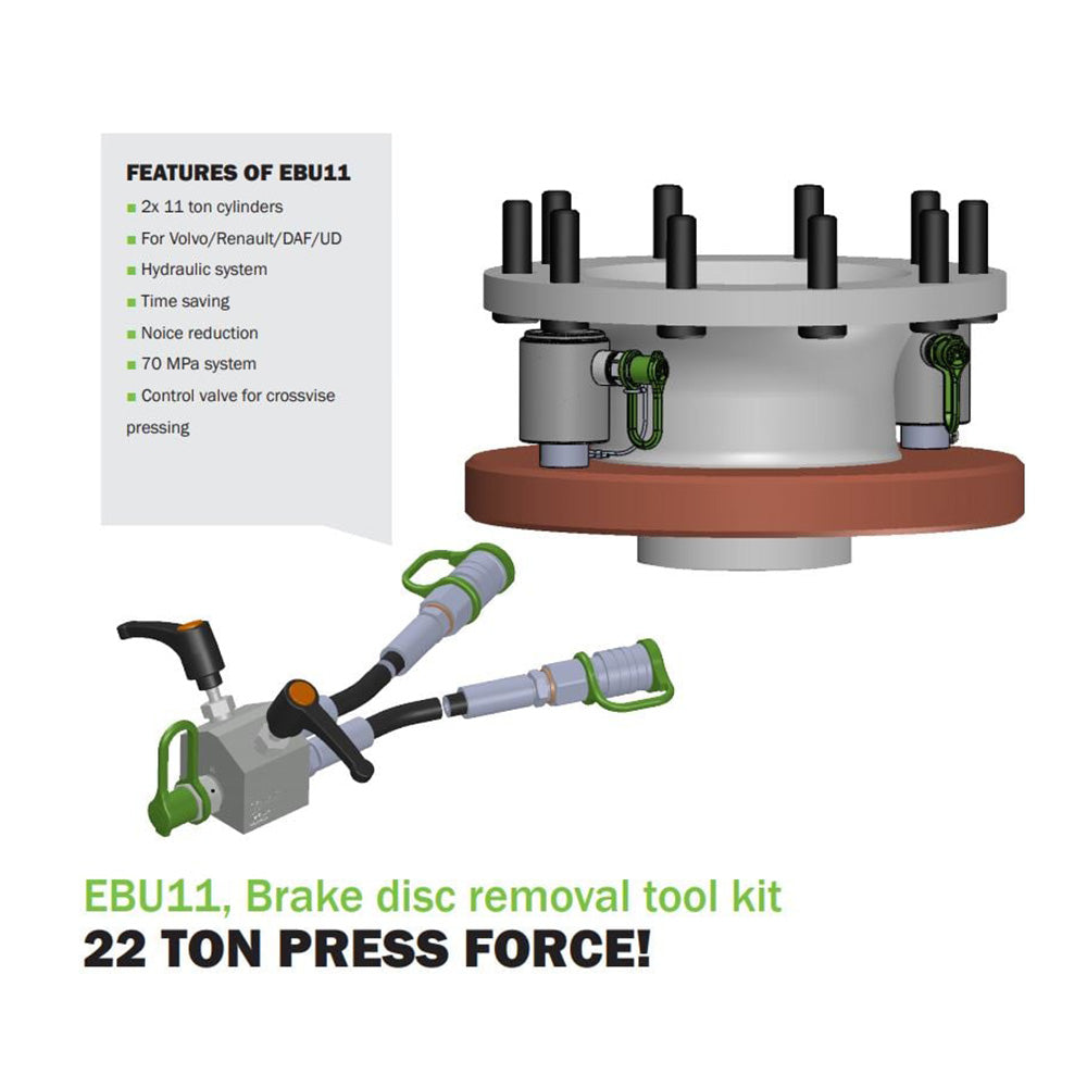 Rehobot EBU11 HGV Brake Disc Splitter / Remover – Induction Heaters
