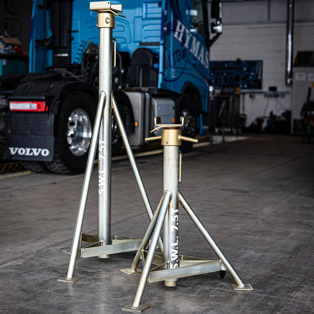 Axlem Stand 7.5 Ton (7,500kg) Tall Axle Stands (2080mm) | Truck & Bus Axle Stands ...